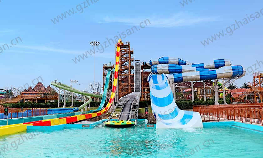 苏州湾梦幻水世界高速滑道组合 苏州湾梦幻水世界高速滑道组合