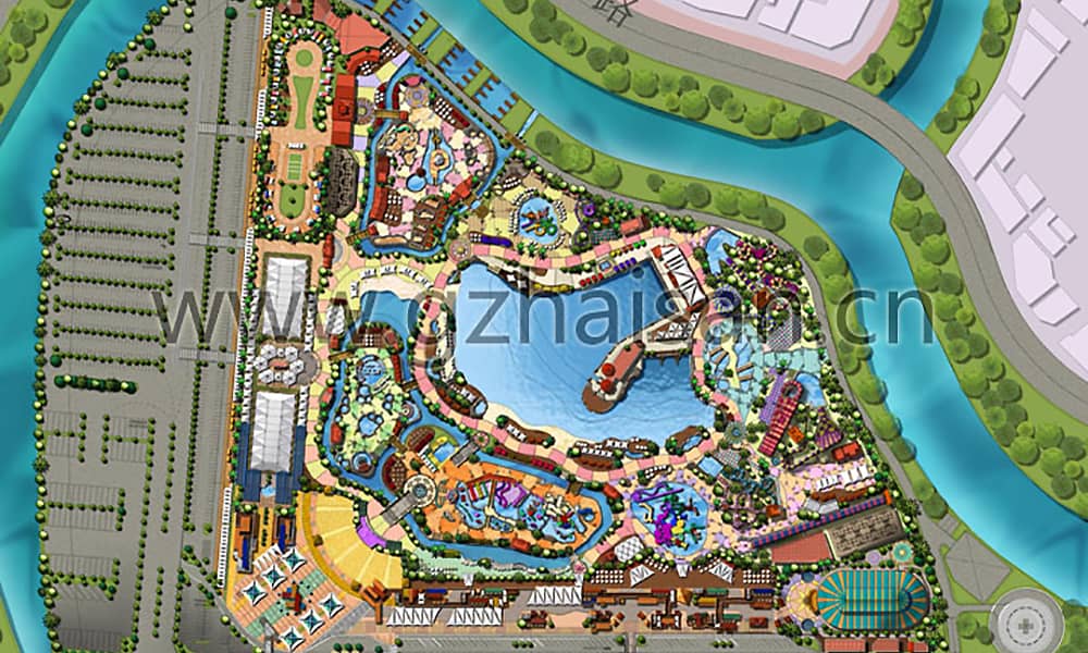 宁波大目湾海阔天涳水上乐园规划图 宁波大目湾海阔天涳水上乐园规划图