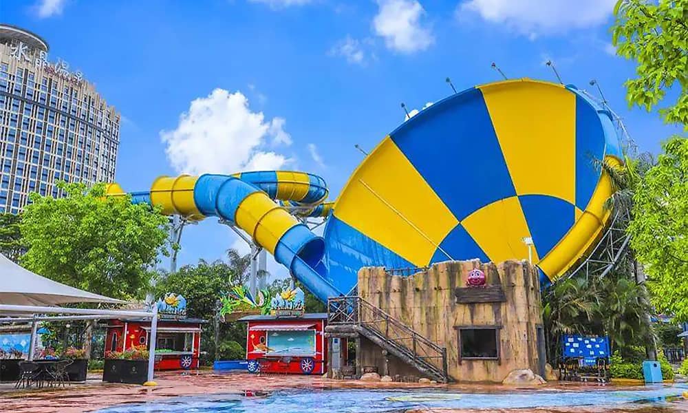 广东河源客天下恐龙欢乐水世界大喇叭水滑道 广东河源客天下恐龙欢乐水世界大喇叭水滑道
