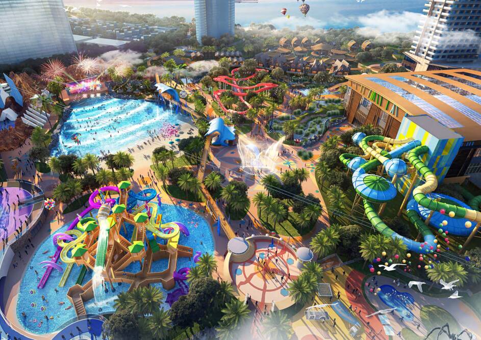 舟山保利水乐园项目开始安装预埋 舟山保利水乐园项目开始安装预埋