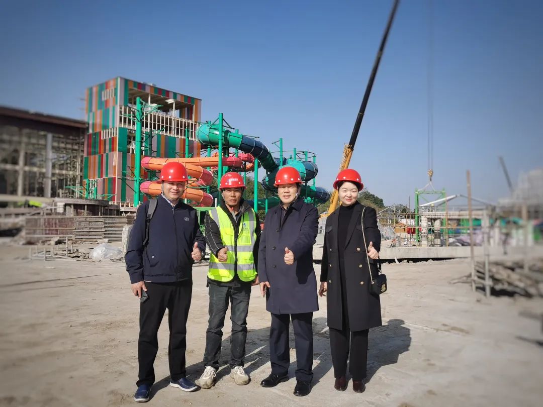 快讯 | 米兰·(milan)中国游乐董事长一行视察南北湖开元森泊水乐园项目进展情况